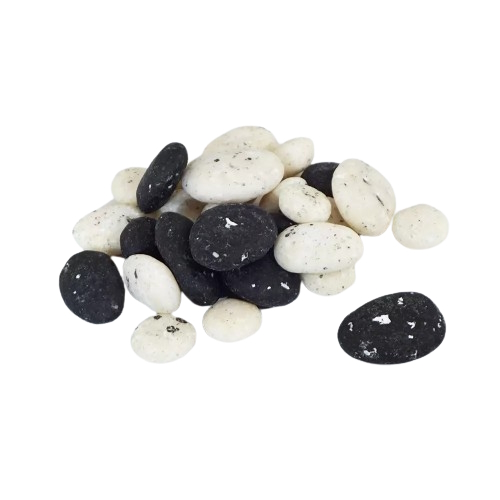 Assorted Grey Marzipan Moon Stones Pick & Mix Sweets Agilus Dragees 100g